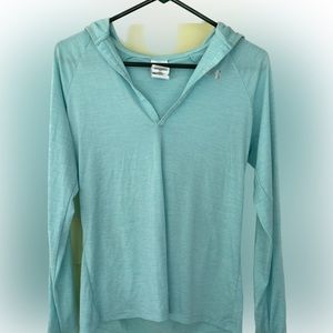 Under Armor Hooded Long Sleeve Teal